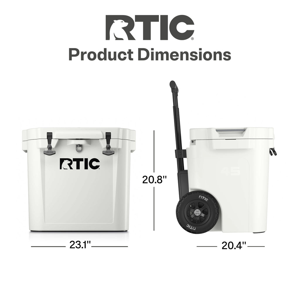 45 QT Ultra-Tough Wheeled Cooler